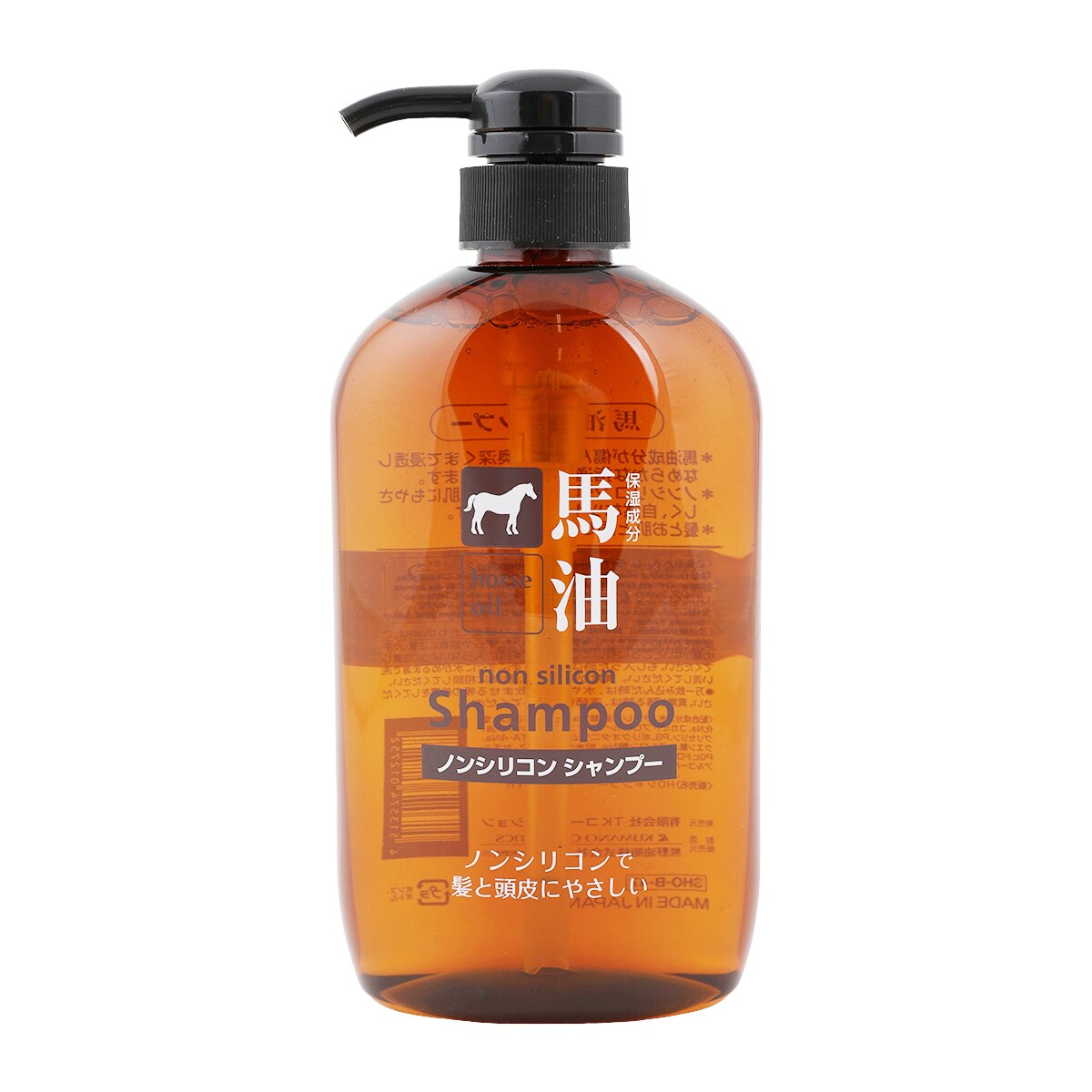 Kumano Horse Oil Non-Silicon Shampoo (600ml) ｜ 大統華超級市場