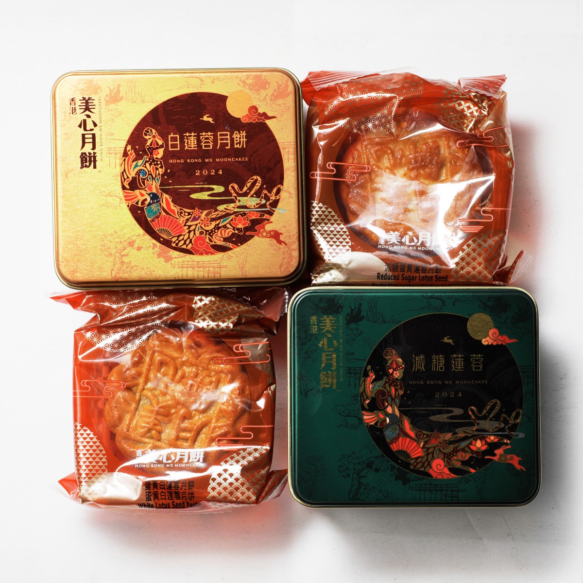文玩堂：【优惠一天】大沽石45mm（巨石强森）超级大 HKMX Mini Gâteaux de Lune Assortis (70gx2) ｜ T&T Supermarché