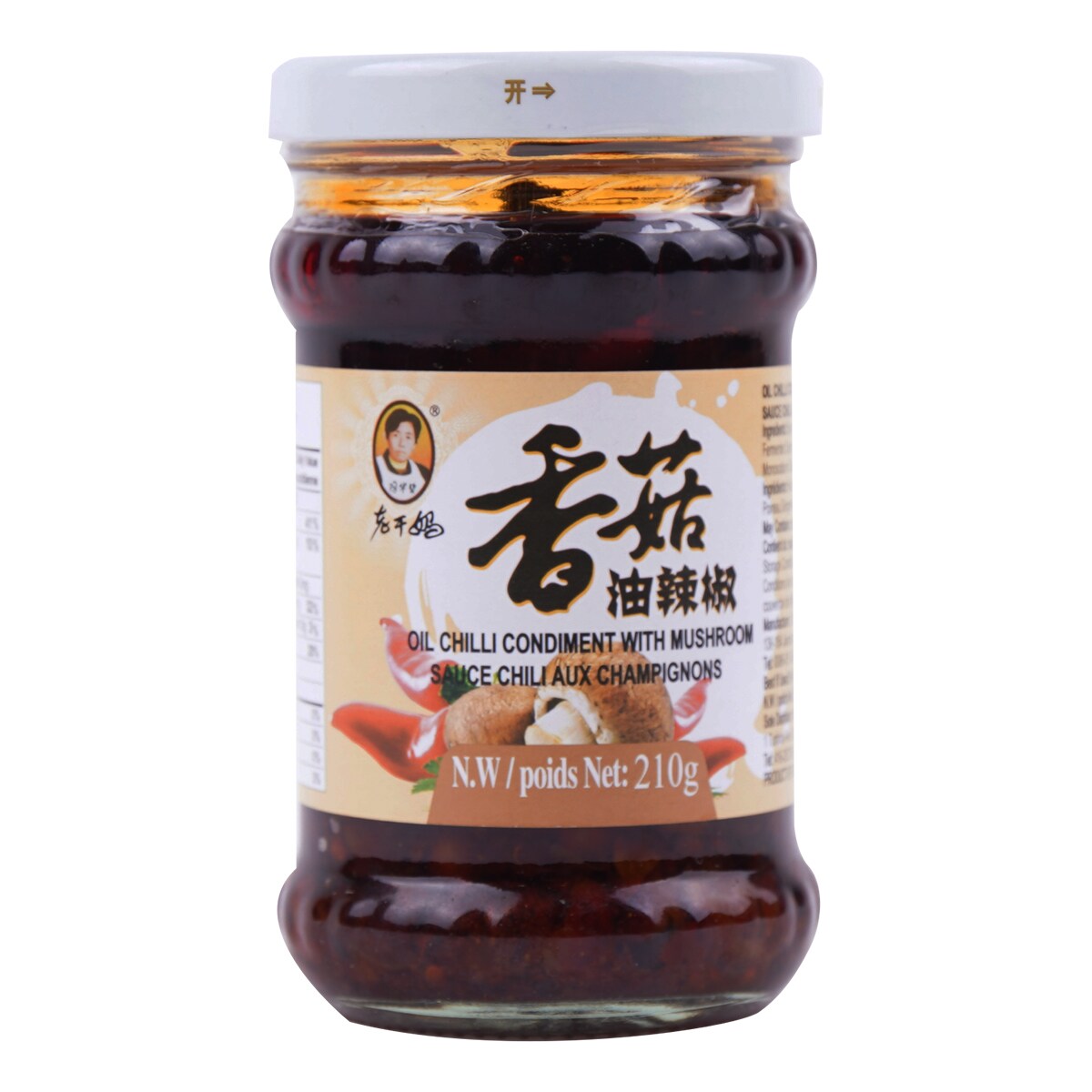 Laoganma Oil Chili Condiment With Mushroom 210g ｜ T&T Supermarché