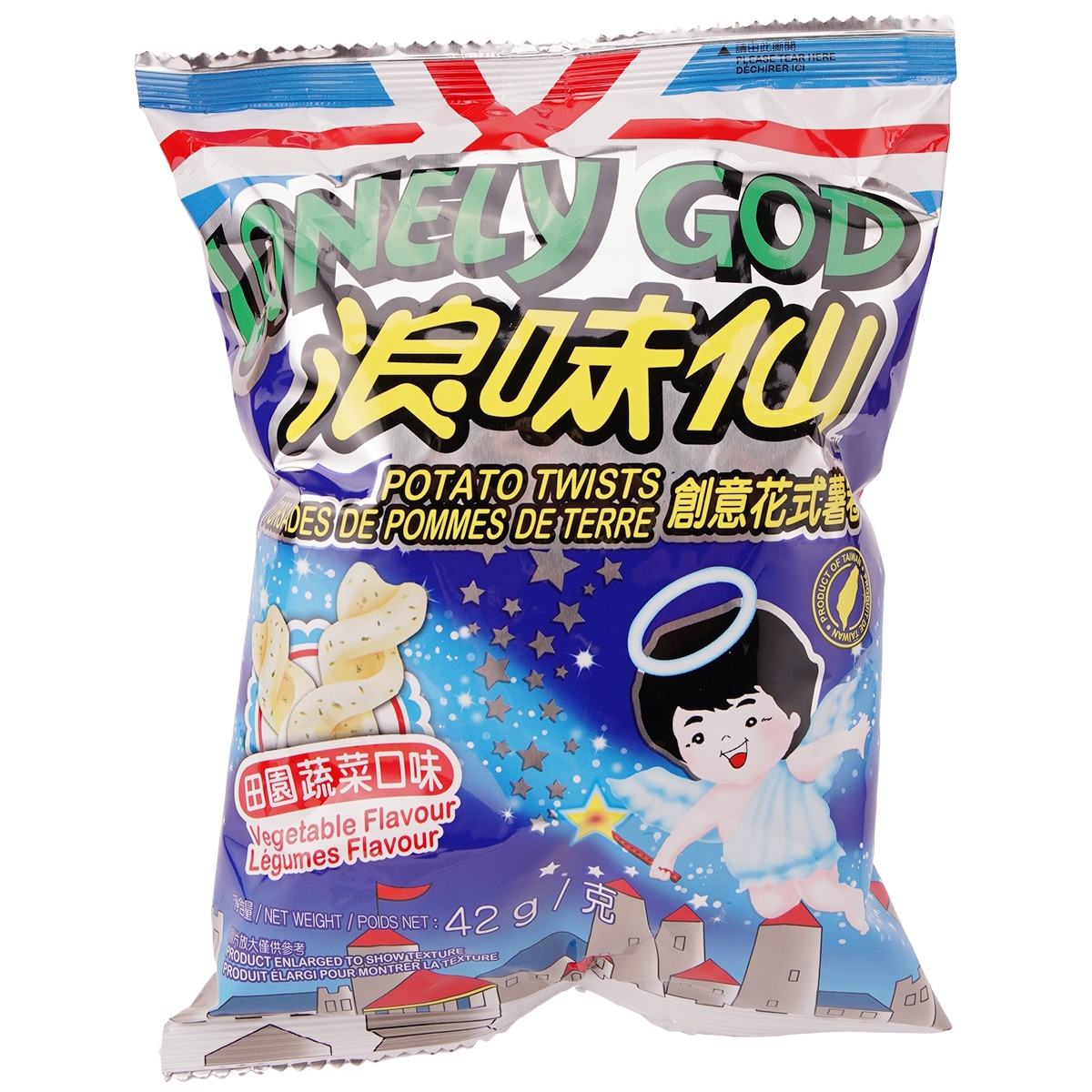 Want Want Vegetable flavour Potato Twists (42g) ｜ 大統華超級市場