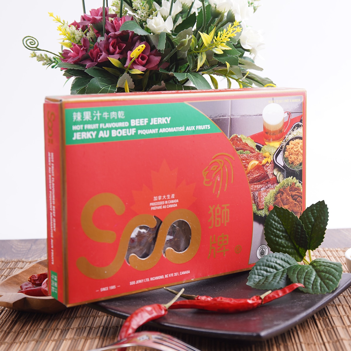 hot fruit flavored beef jerky