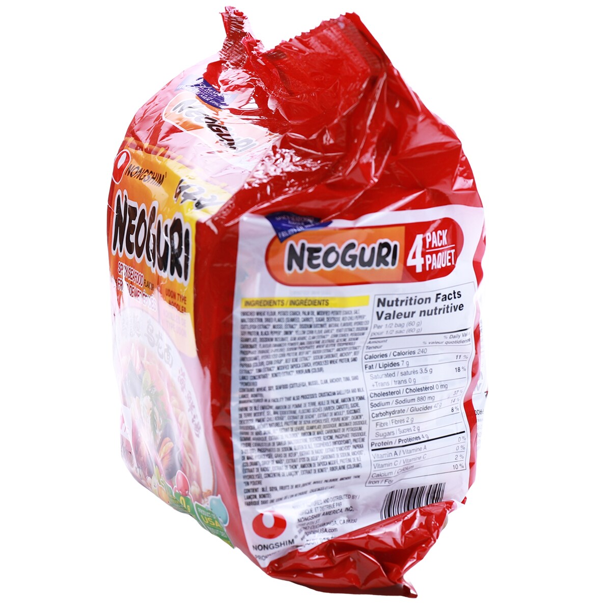 Nong Shim Neoguri Seafood Ramyun Multi (120gx4) | T&T