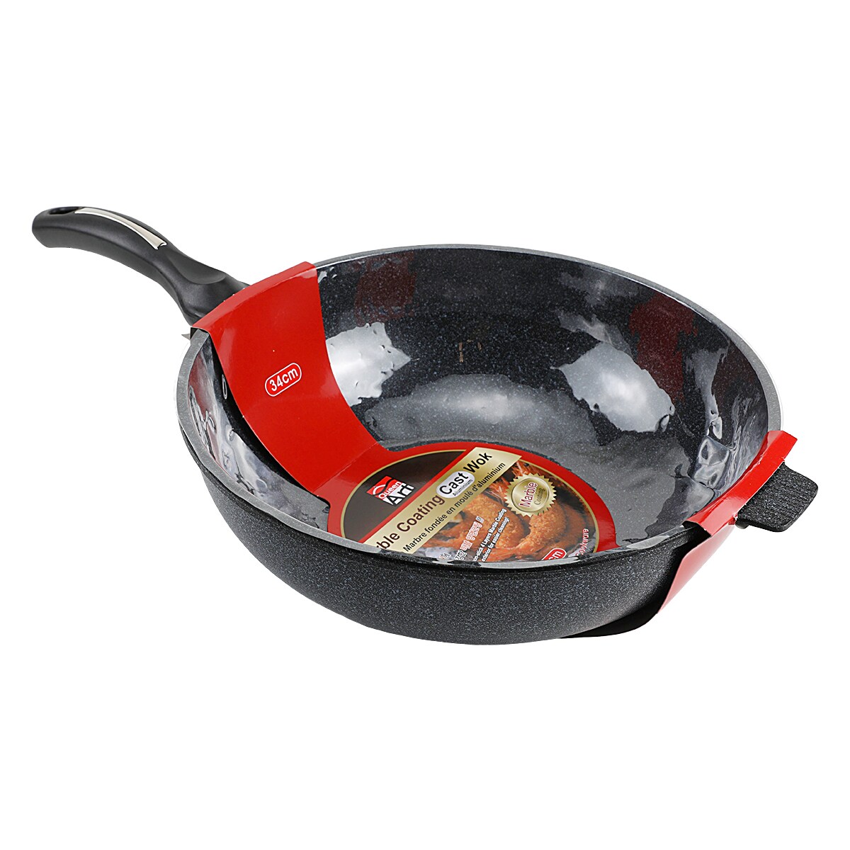 巨大銅鍋(直径約49㎝) Queen Art Marble Coating Wok (34cm) ｜ 大統華超級市場