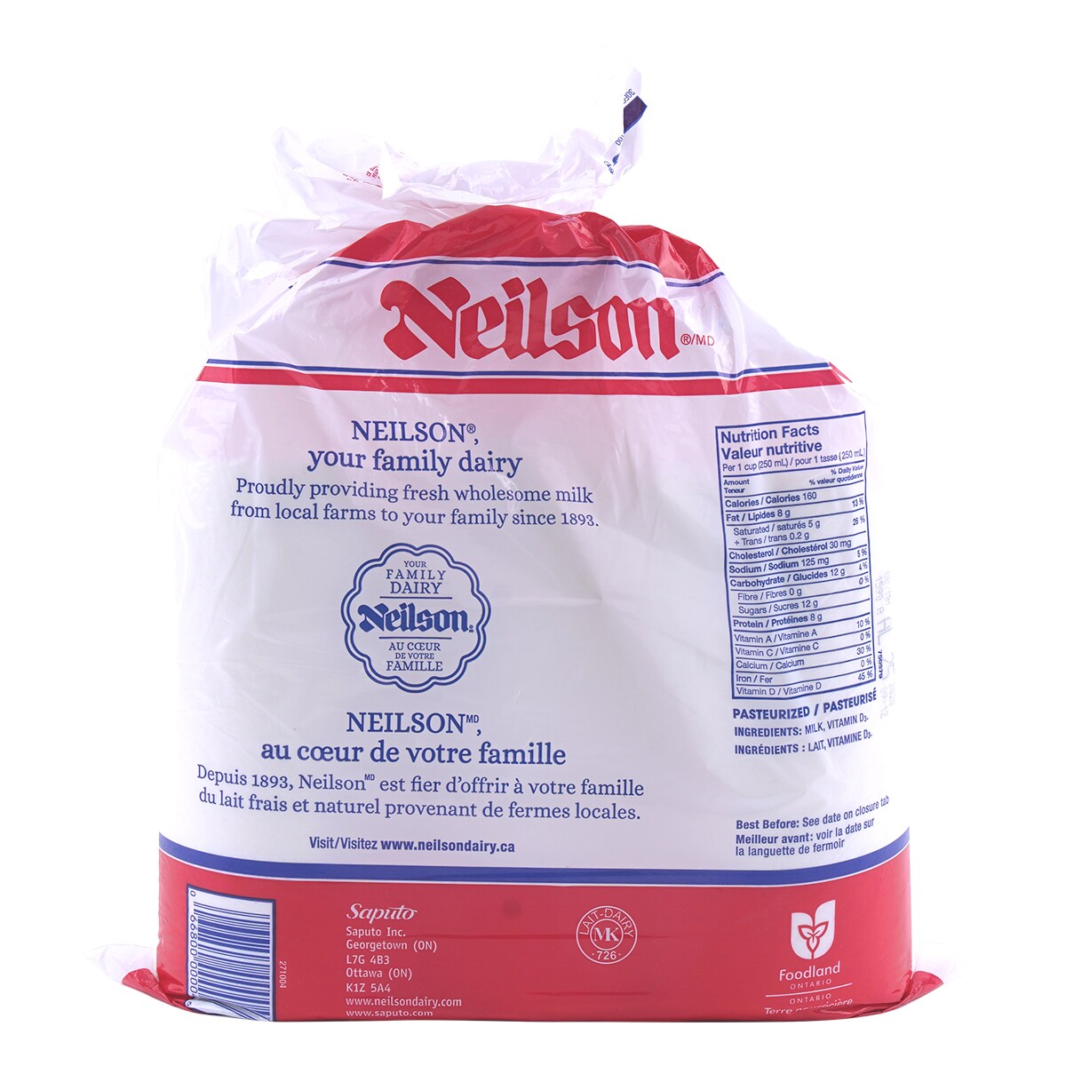 milk Beatrice Homogenized Milk 3.25% M.F. 1L | Canadian Goodness