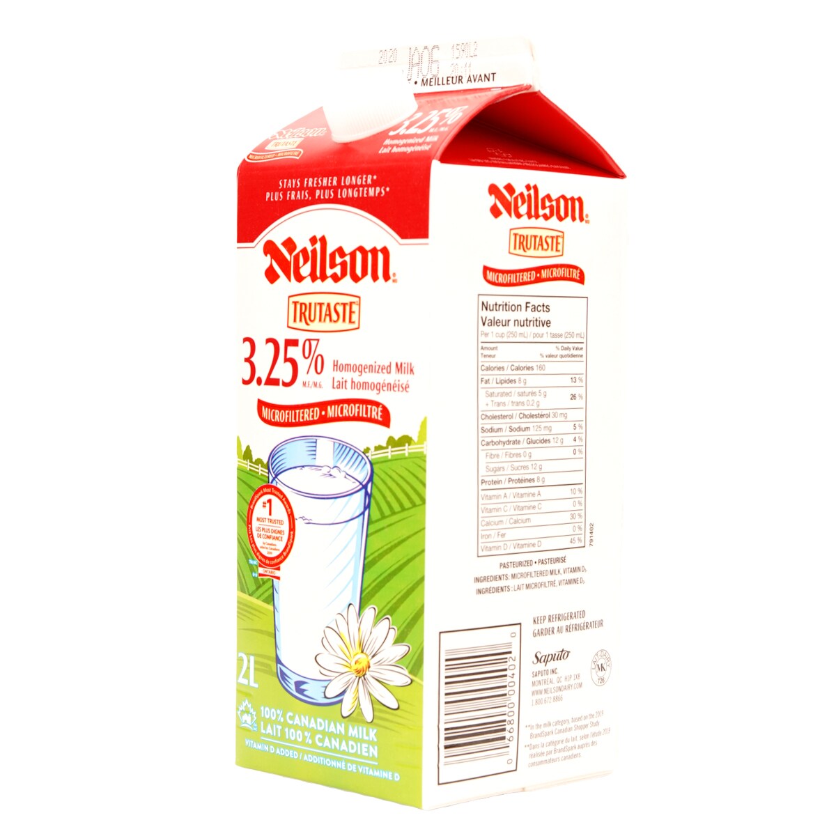 ミルク Neilson Trutaste Microfiltered 3.25% Homogenized Milk (2L) ｜ 大统