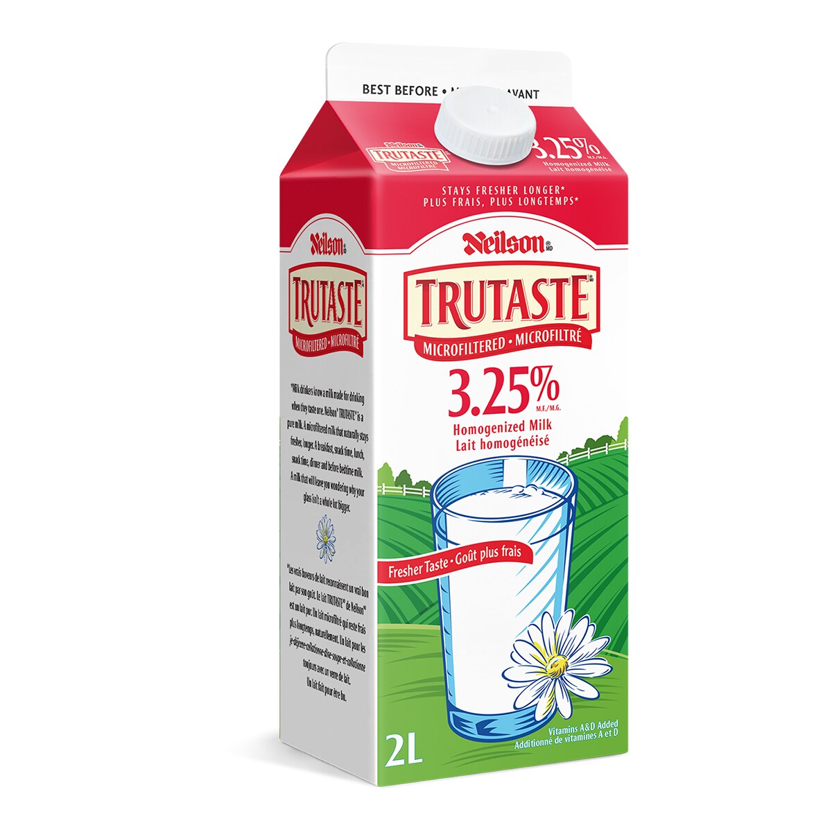 Trois Vallées Homogenized Milk 3.25% M.F. 2L | Canadian Goodness