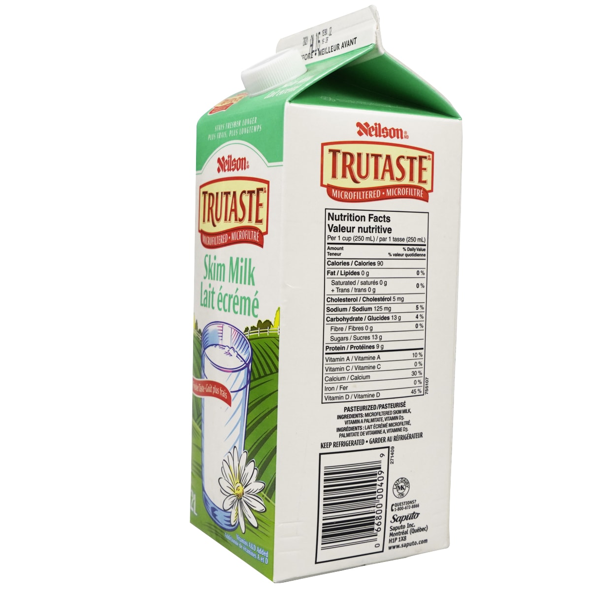 Neilson Trutaste Microfiltered Skim Milk (2L) ｜ 大统华超级市场
