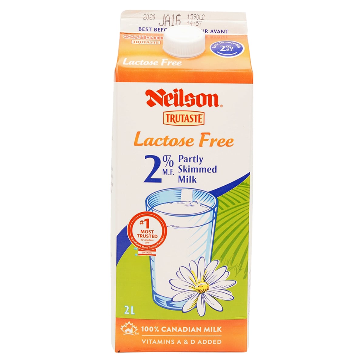Neilson Trutaste Lactose Free 2% Partly Skimmed Milk (2L)
