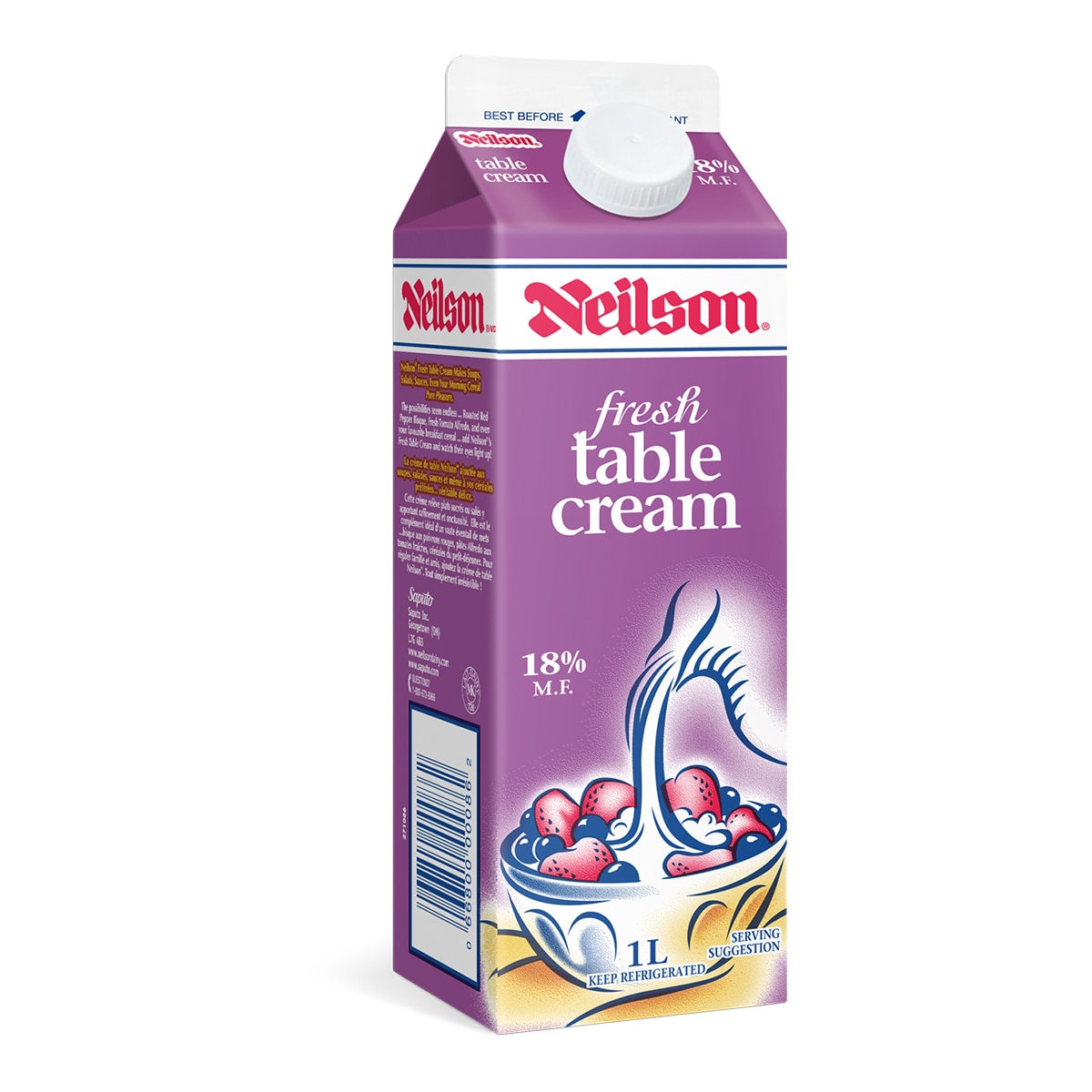 Neilson 18% Fresh Table Cream UHT (1L) ｜ 大統華超級市場