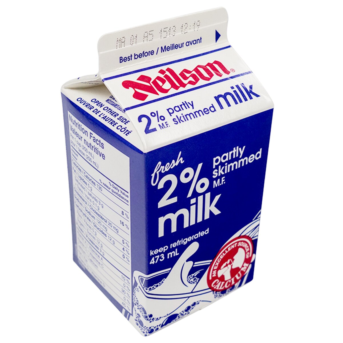Neilson 2% Fresh Partly Skimmed Milk (473ml) ｜ 大统华超级市场