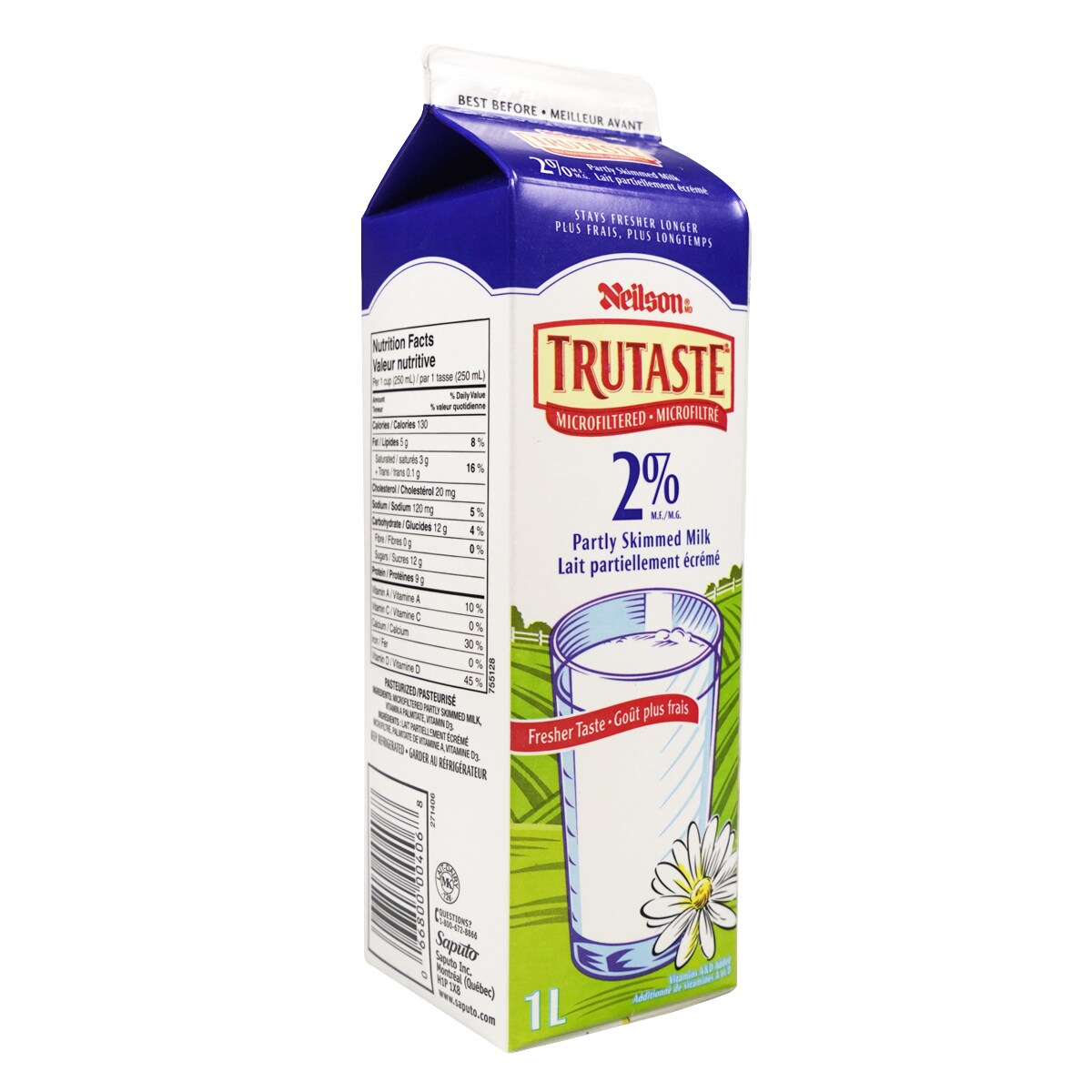 乳液・ミルク T&S Neilson Trutaste 2% Microfiltered Partly Skimmed Milk (1L) ｜ 大统