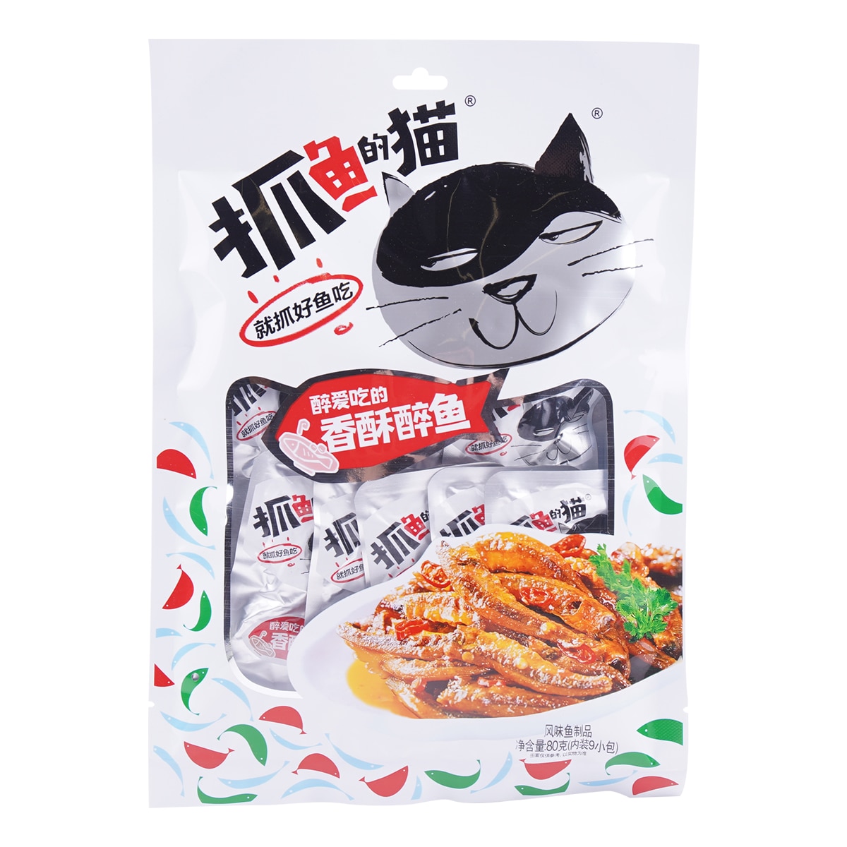 抓鱼的猫香酥醉鱼(80g) ｜ T&T Supermarché
