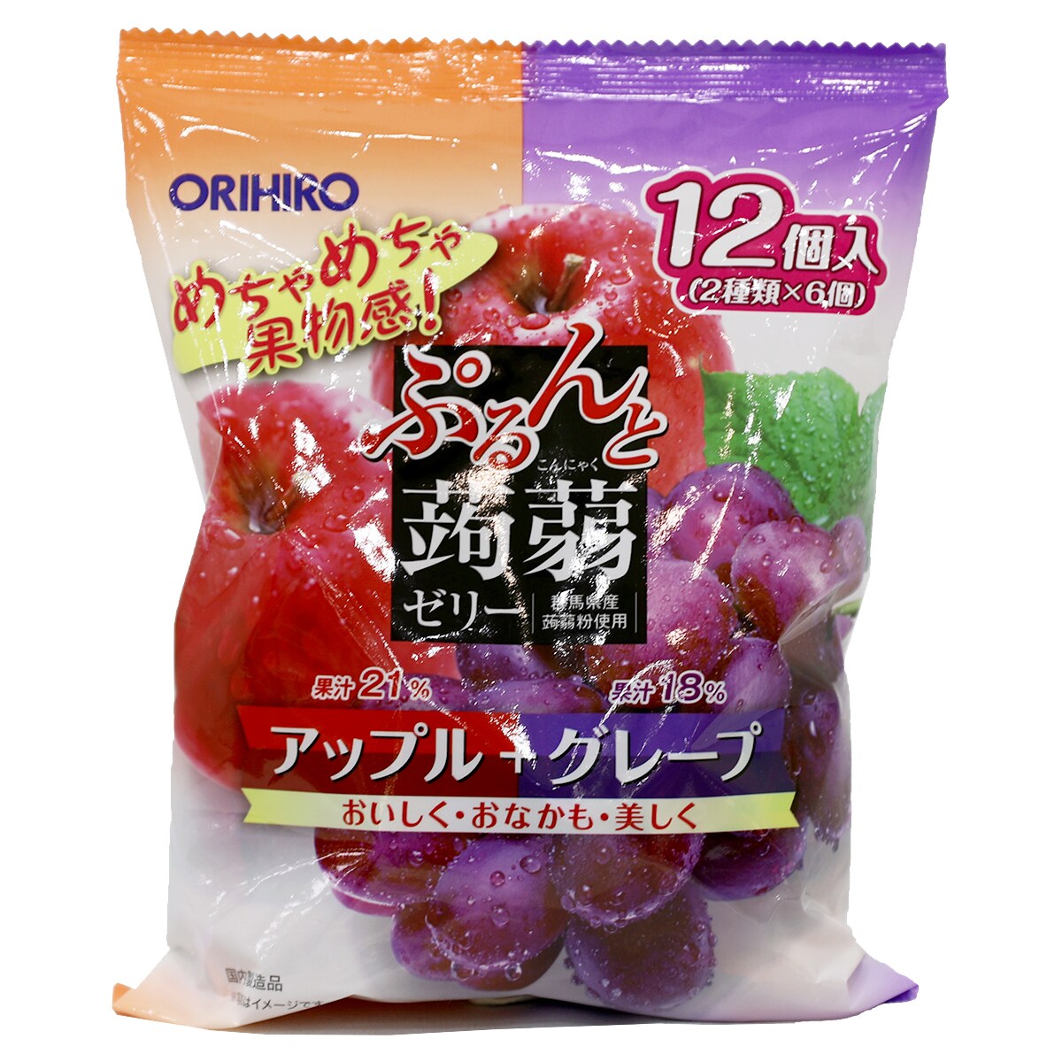 果實 Orihiro Apple & Grape Konjac Jelly (240g) ｜ 大統華超級市場