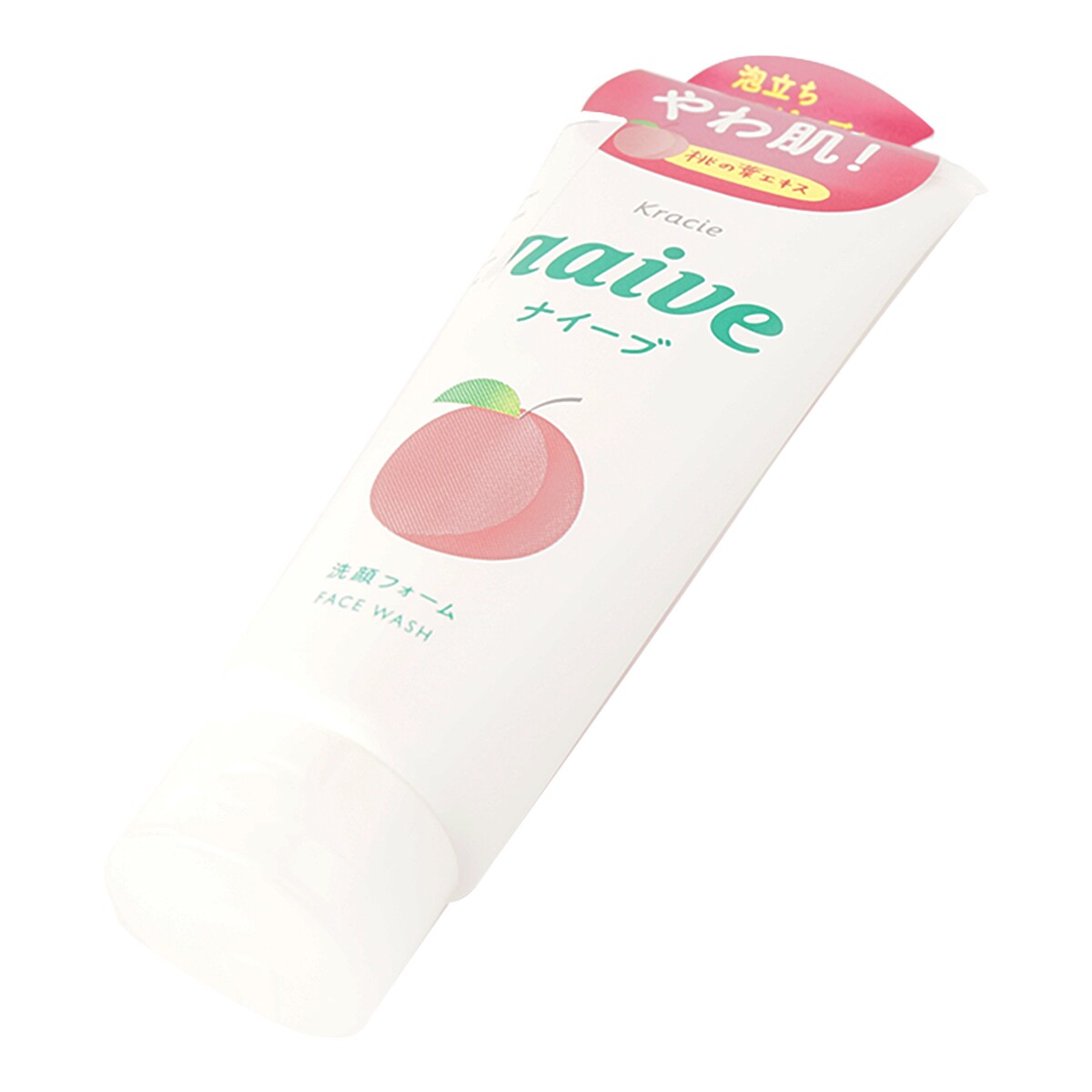Naive Kracie New Cleansing Wash 130g – Mit Pfirsichblatt-Extrakt (Grüntee-Set)