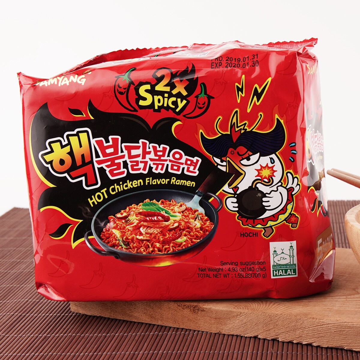 Samyang 2X Spicy Chicken Stir-fried Noodles (140gx5) ｜ 大統華超級市場