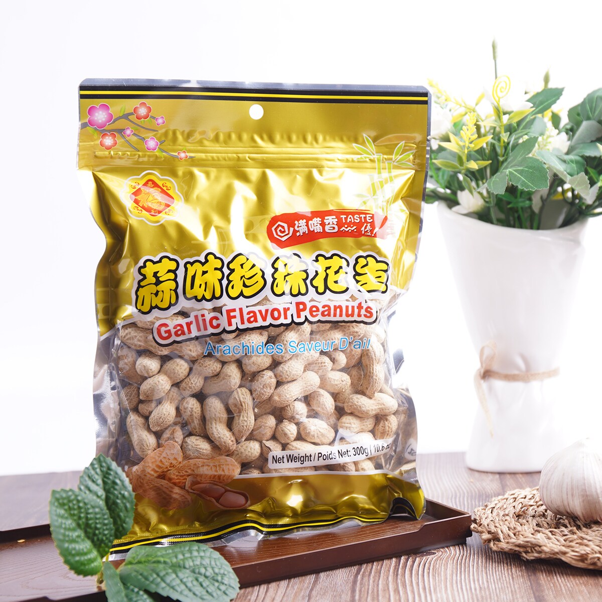peanut出品　（バラ売） Jia Fu Li Garlic Flavour Peanut (300g) ｜ 大統華超級市場