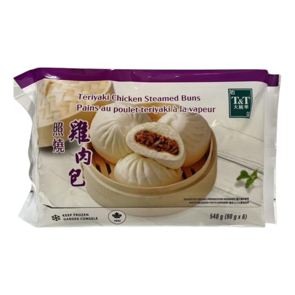T&T Teriyaki Chicken Steamed Bun (540g) ｜ 大統華超級市場