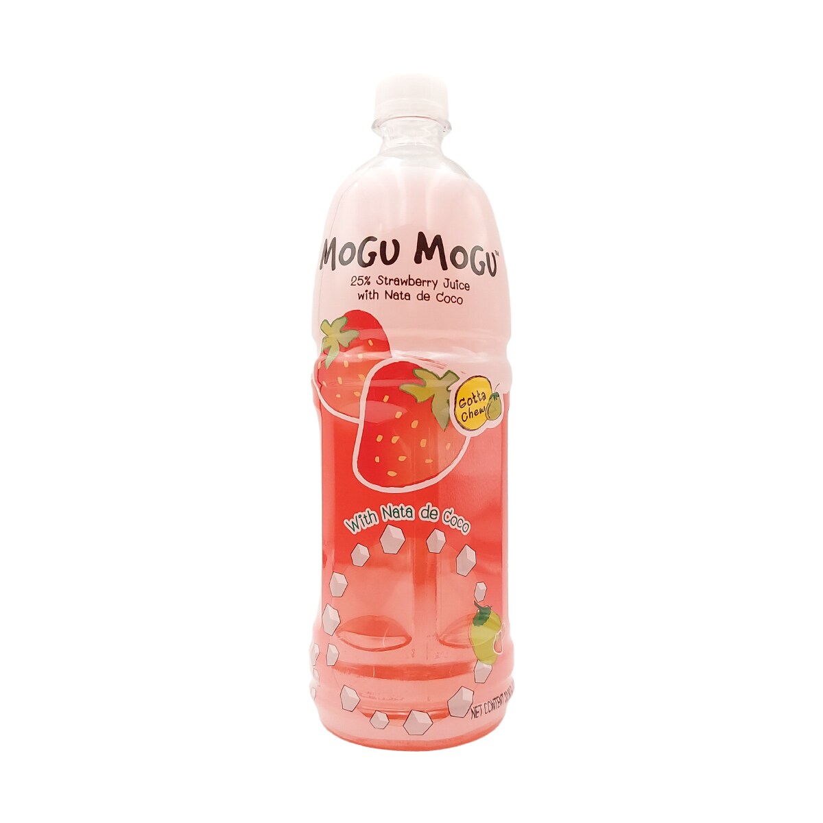 Mogu Mogu 25% Strawberry Juice With Nata De Coco (1L) | T&T