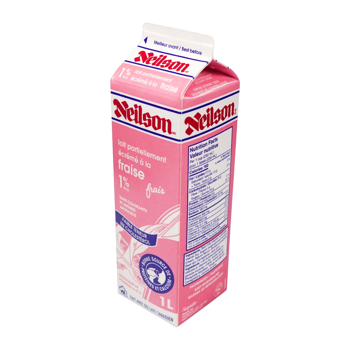 Neilson 1% Strawberry Milk (1L) ｜ 大统华超级市场