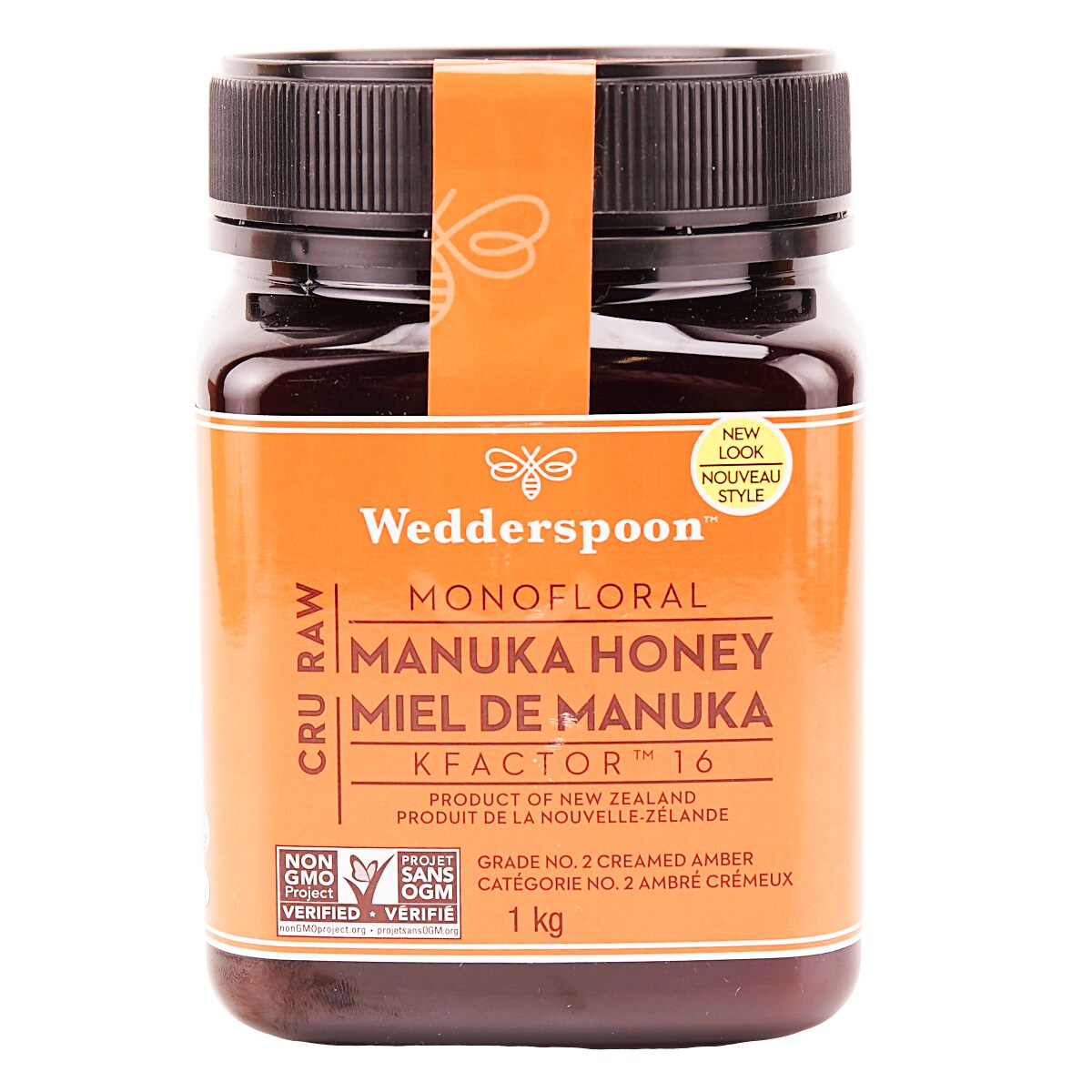 Wedderspoon Raw Manuka Honey Kfactor 16 - Large (1kg) ｜ 大