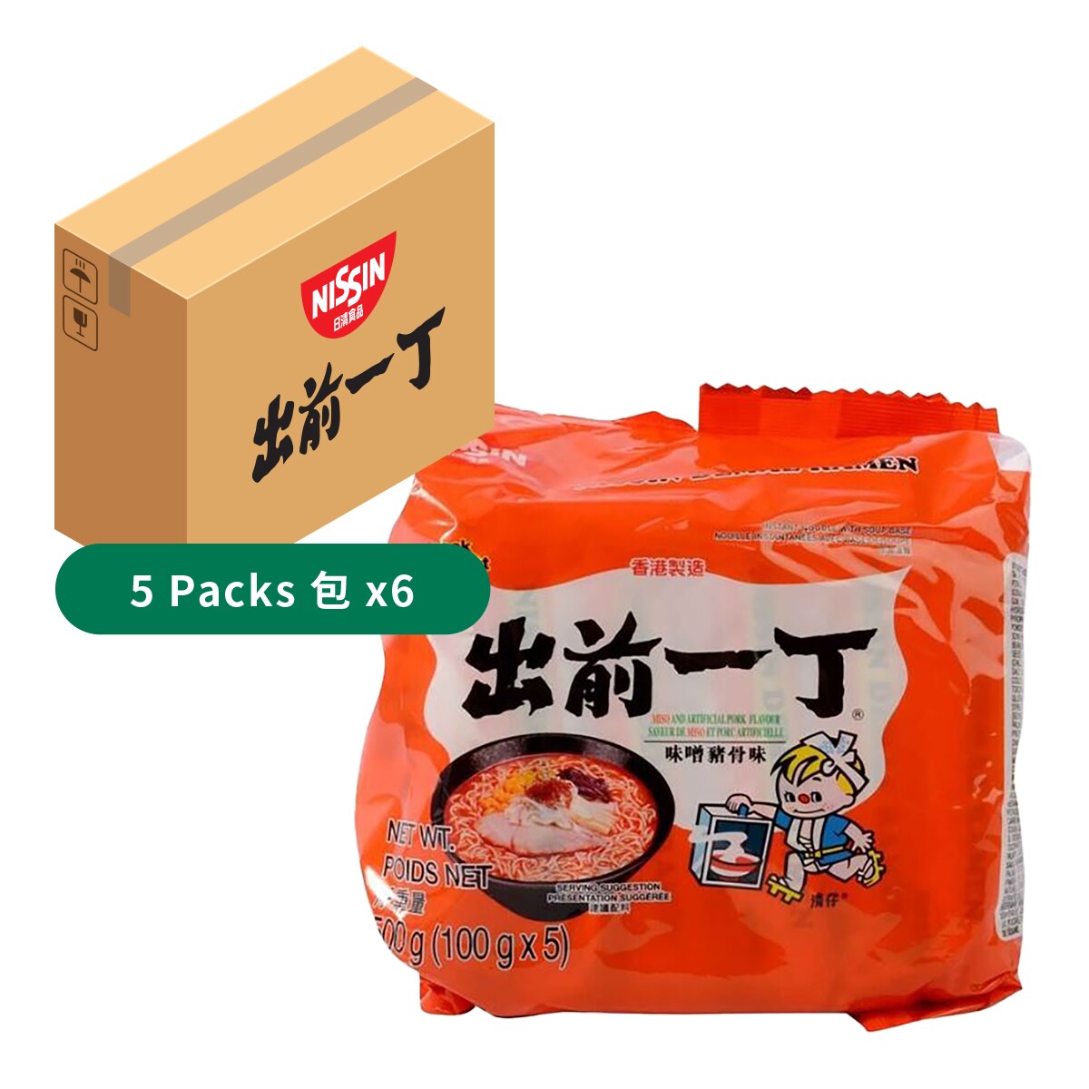 出前一丁味噌豬骨5包｜ 大统华超级市场