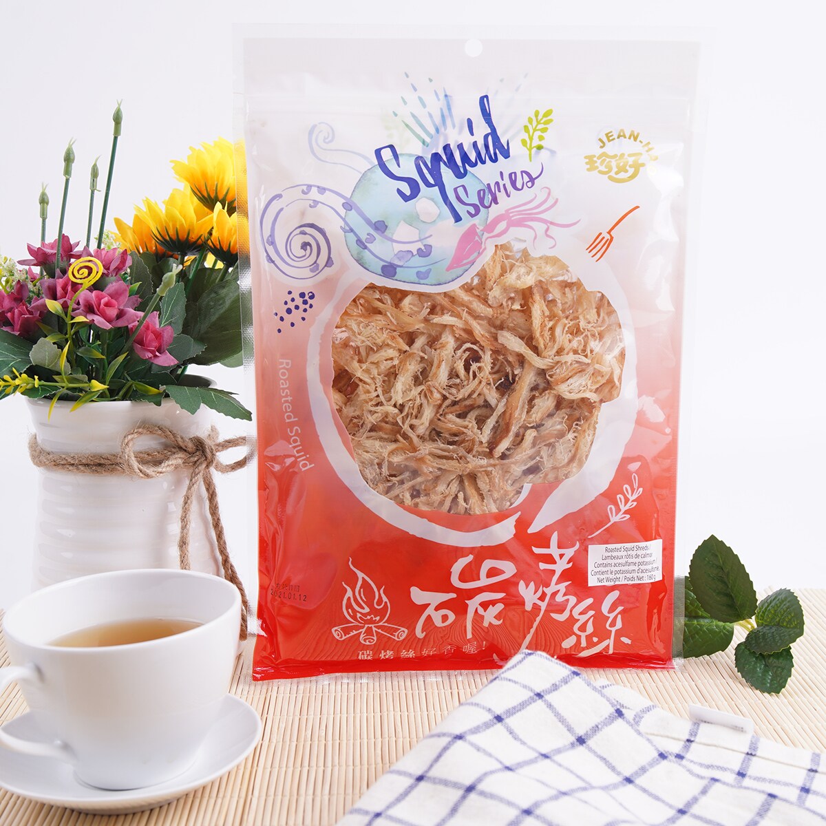 Jean Fu Roasted Shredded Squid (160g) ｜ 大統華超級市場