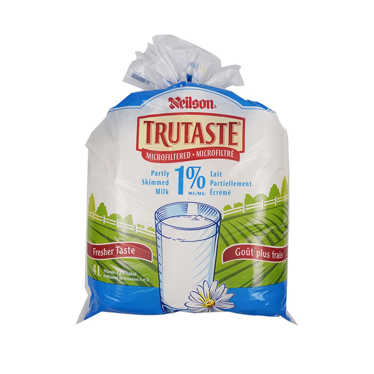 Neilson Trutaste 1% Microfiltered Partly Skimmed Milk - Bag (4L