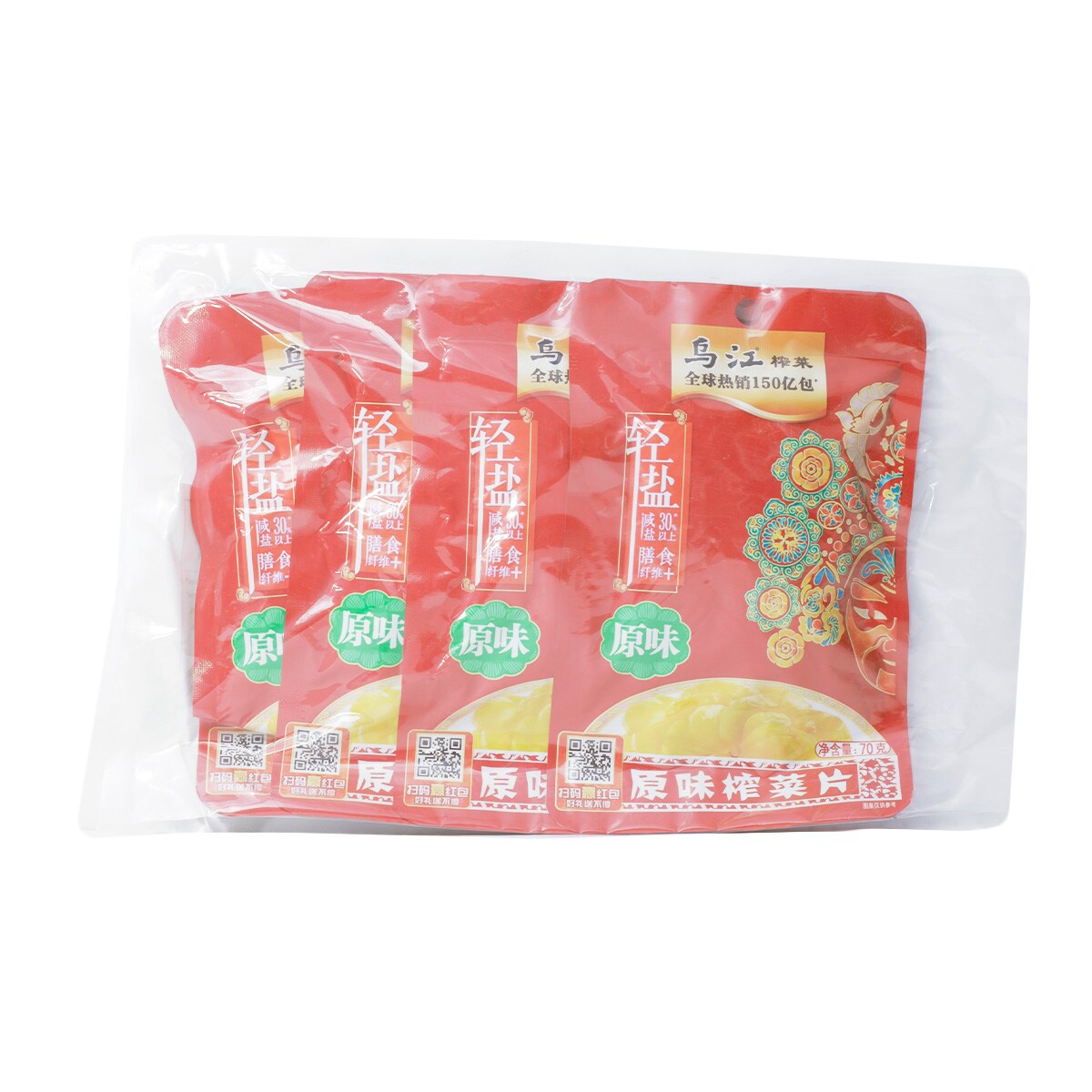 Wu-Jiang Pickled Mustard Slice (80gx4) | T&T Supermarket Wu-Jiang Pickled Mustard Slice (80gx4) | T&T Supermarket