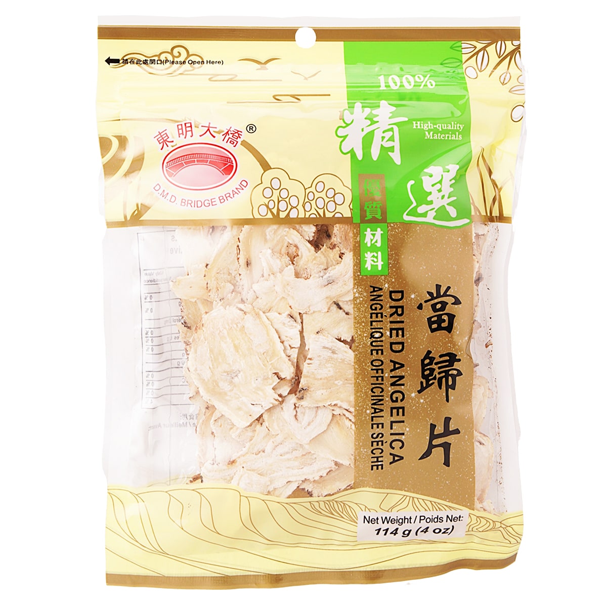 Dong Ming Da Qiao Dried Angelica (114g) ｜ 大統華超級市場