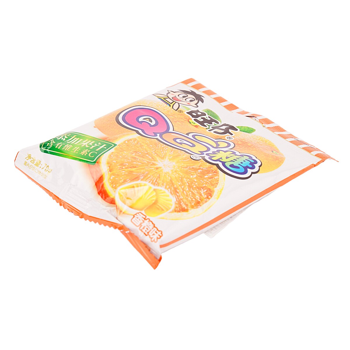 Want Want Hot-Kid Qq Orange Gummy 70g ｜ 大统华超级市场