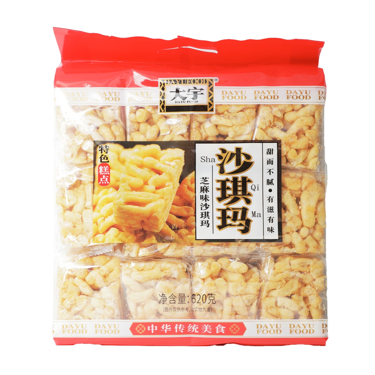 百貨店福袋 Flavor Sesame Dayu Sachima 大统华超级市场 ｜ (620g) Cookie ワンピース