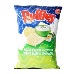 Chips Ruffles à la crème sure et à l'oignon (200g) ｜ 大統華