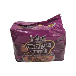 Kang Shi Fu Pickled Vegetable Beef Noodles (117gx5)
