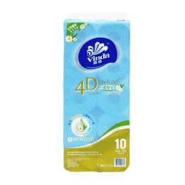维达4D印花棉柔4层厕纸-花香(10卷) ｜ 大统华超级市场