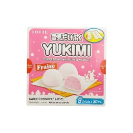 Lotte Strawberry Flavour Mini Yukimi Daifuku Mochi (9x30mL) ｜ 大
