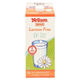 Neilson Trutaste Lactose Free 2% Partly Skimmed Milk (2L) ｜ T&T