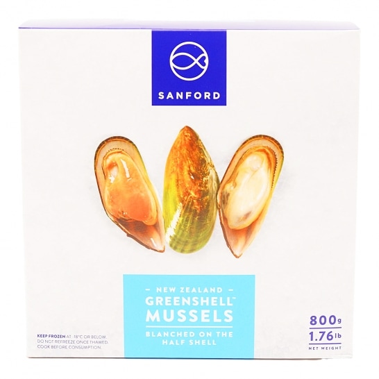 Greenshell (sanf.lim.sust.seaf) mussels whole f. n.cleaned k 0.8kg (9416112532086)