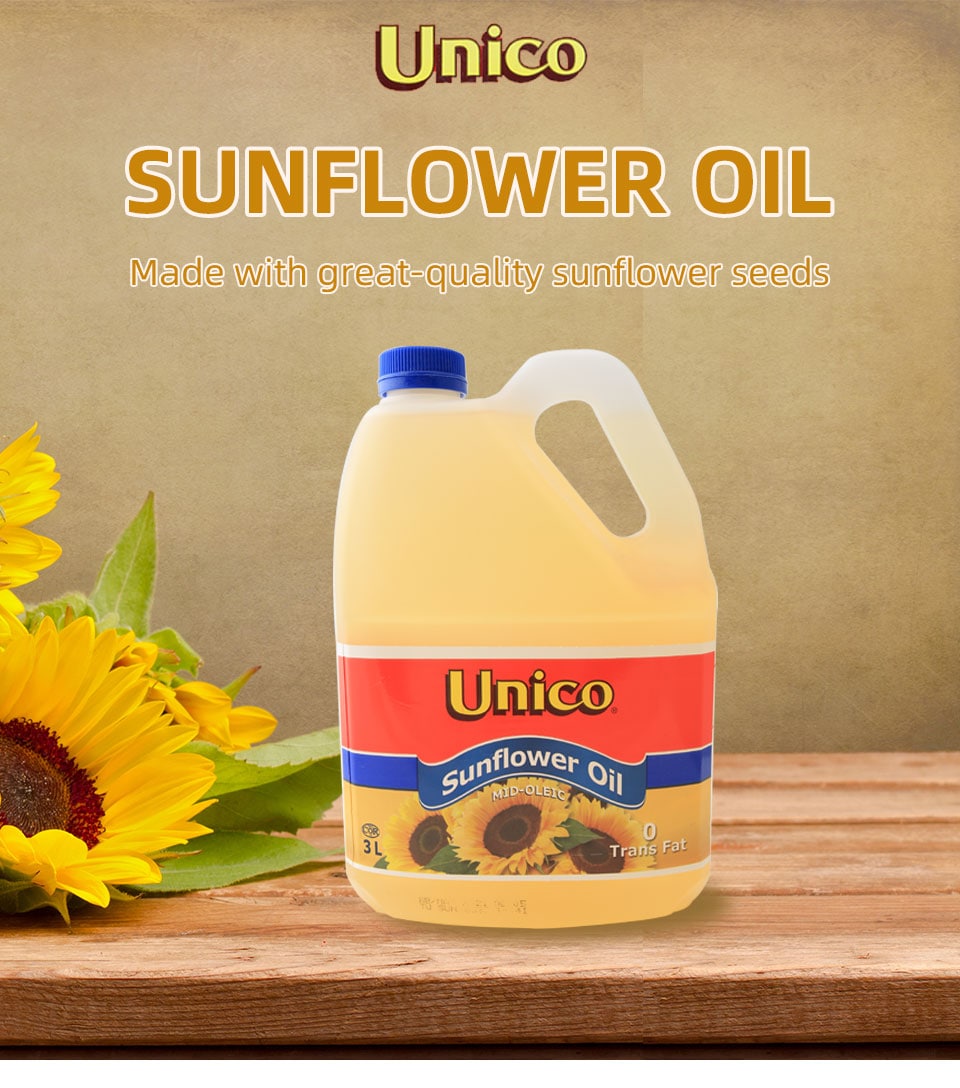 Unico Sunflower Oil 3l T&T Supermarket