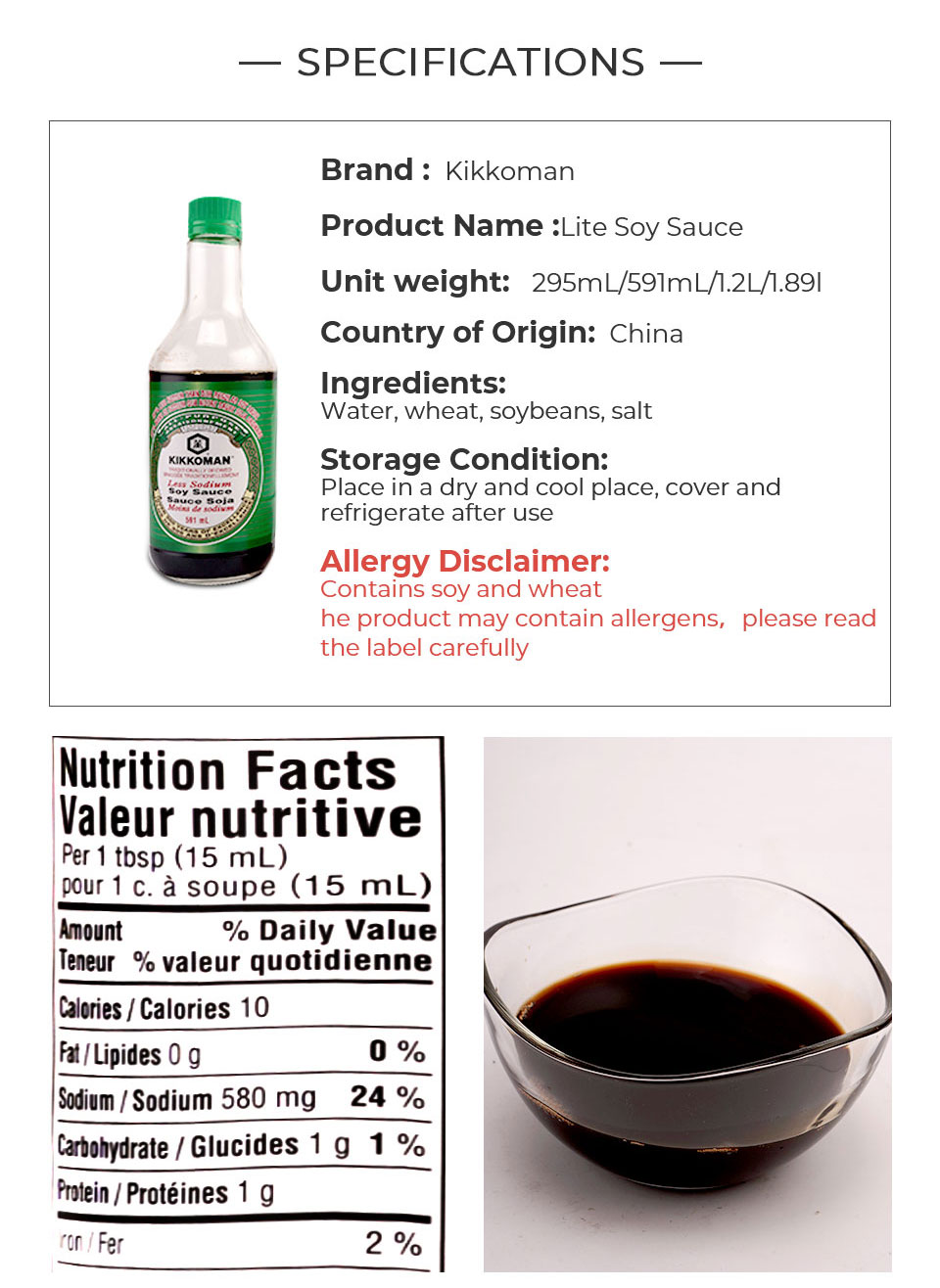 Kikkoman Less Sodium Soy Sauce T&T Supermarket