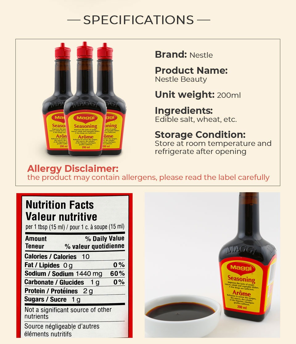 MAGGI SEASONING SAUCE (RED) T&T Supermarket