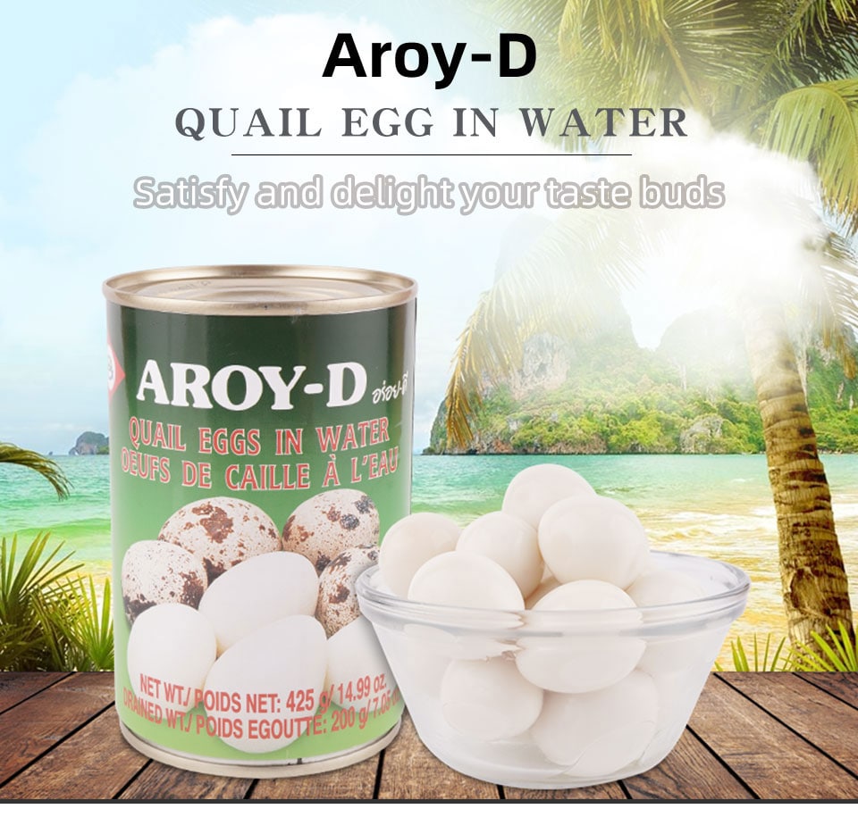 AroyD Canned Quail Egg In Water 425g T&T Supermarket