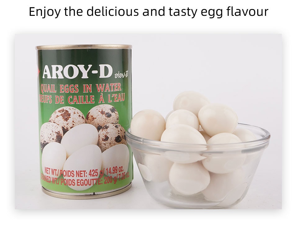 AroyD Canned Quail Egg In Water 425g T&T Supermarket