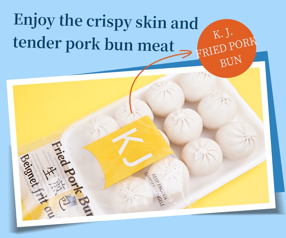 K. J. Foods Fried Pork Bun 12S T&T Supermarket