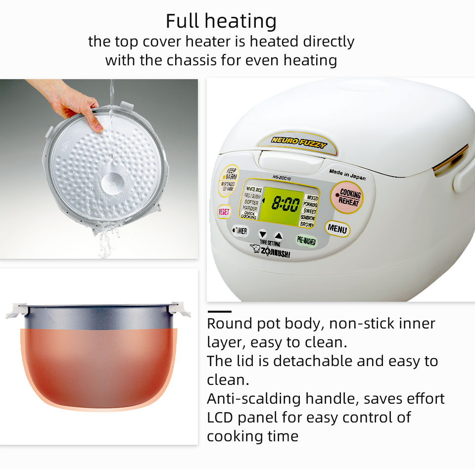 Zoji Neuro Fuzzy Rice Cooker 5.5Cup T&T Supermarket
