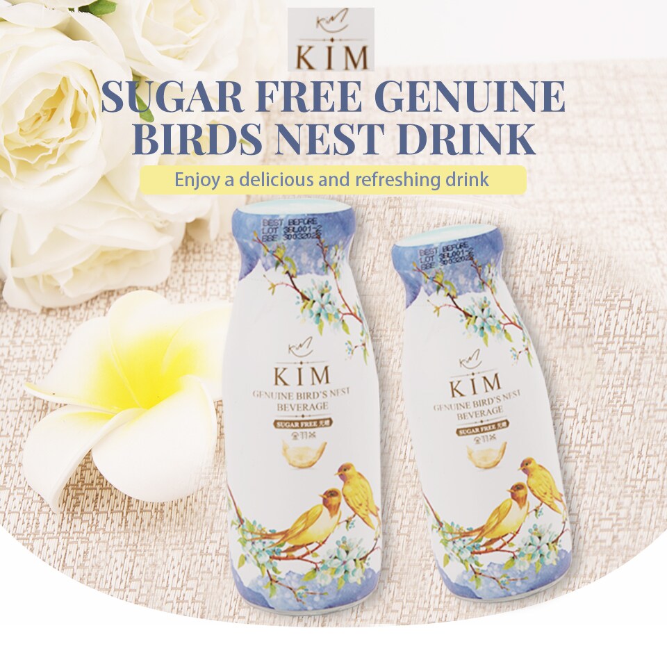 Kim Sugar Free Genuine Birds Nest Drink 185ml T&T Supermarket