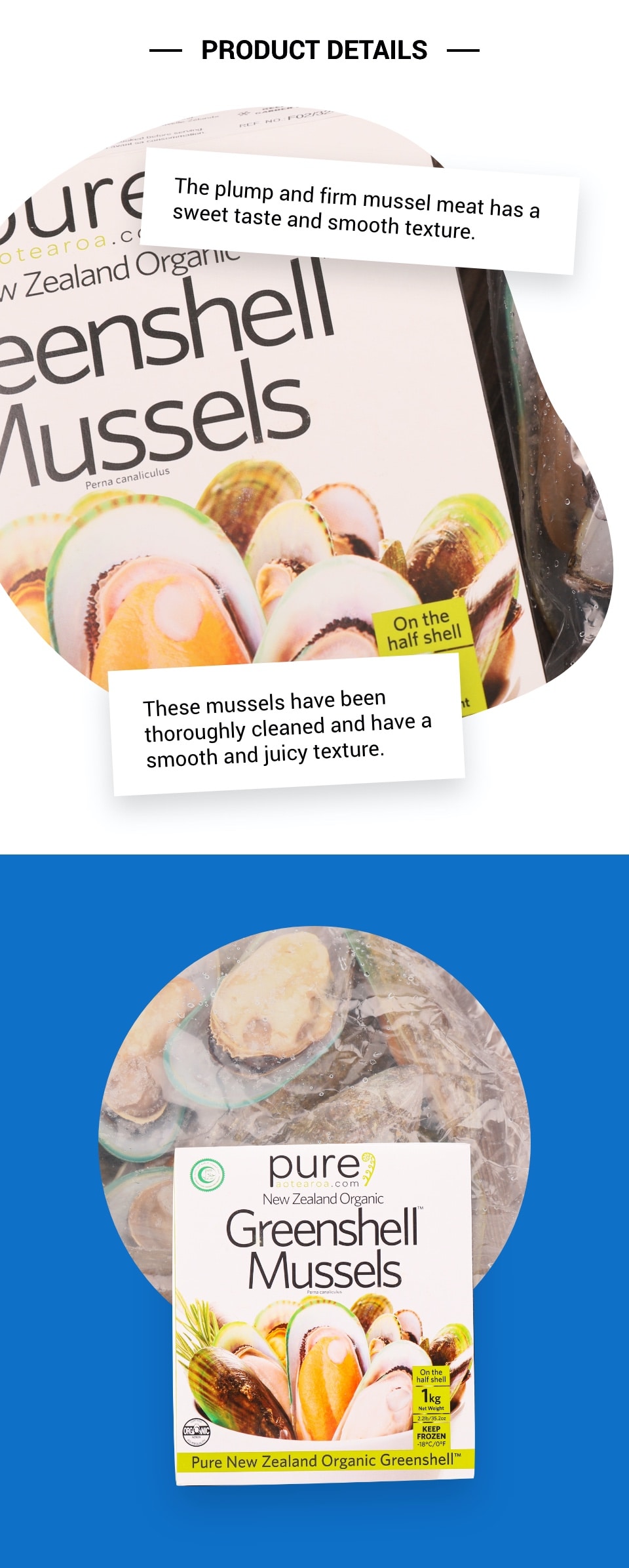 New Zealand Organic Greenshell Mussel 1KG T&T Supermarket