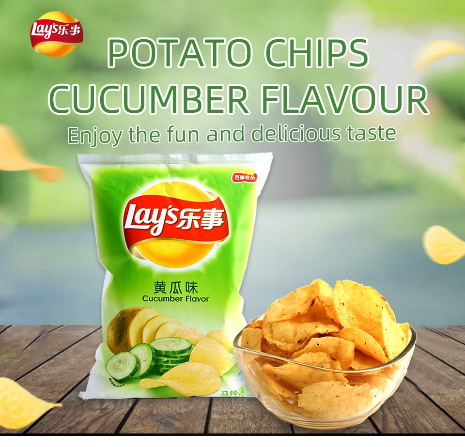 Lays Potato Chips Cucumber Flv 70g T&T Supermarket