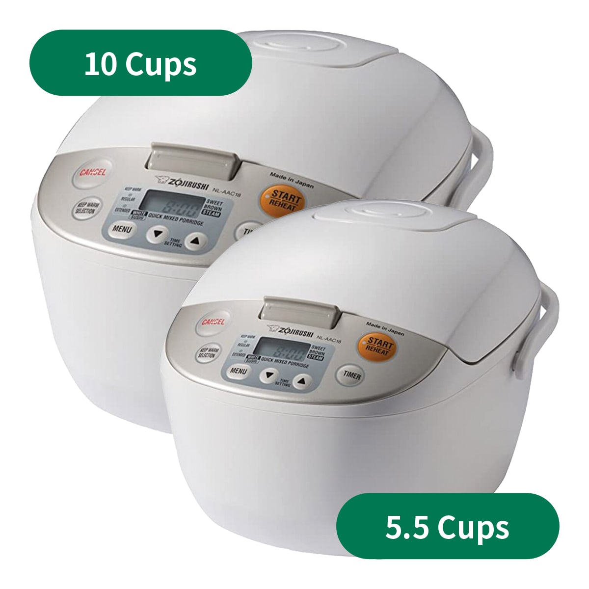 Zojirushi Fuzzy Rice Cooker NL-AAC18 (10 cups) ｜ T&T Supermarché