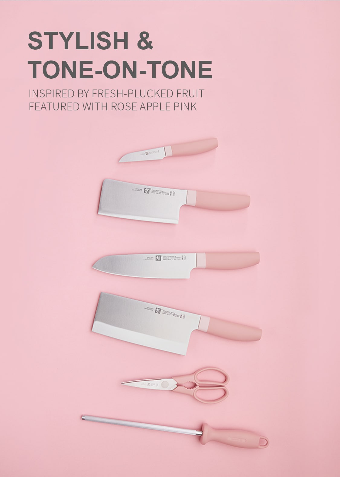 Zwilling Pink Now S. 7 Pc.Knife Blockset T&T Supermarket