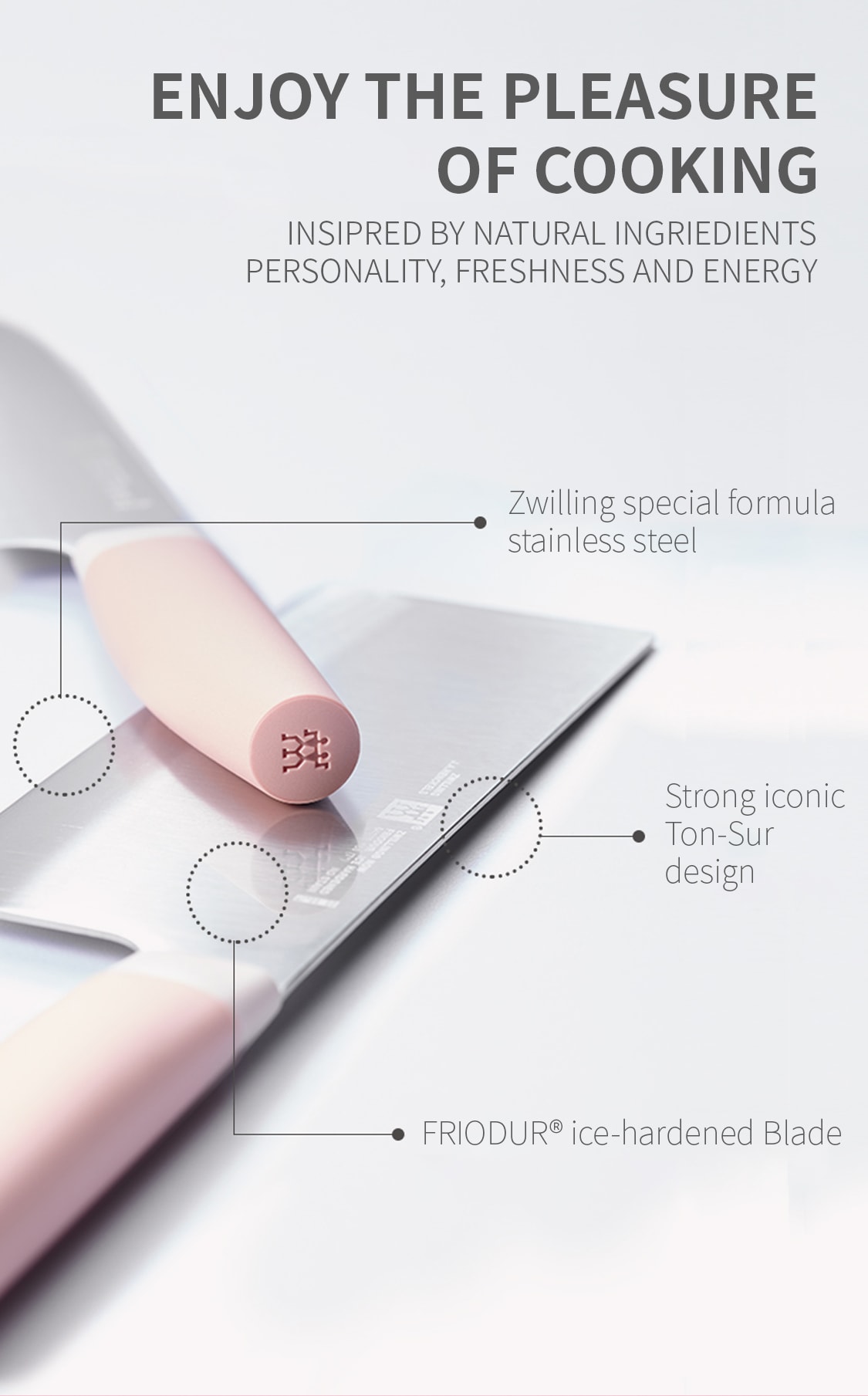 Zwilling Pink Now S. 7 Pc.Knife Blockset T&T Supermarket